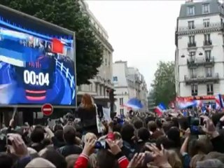 Annonce des résultats Place de la Mutualité Paris 6 mai 2012