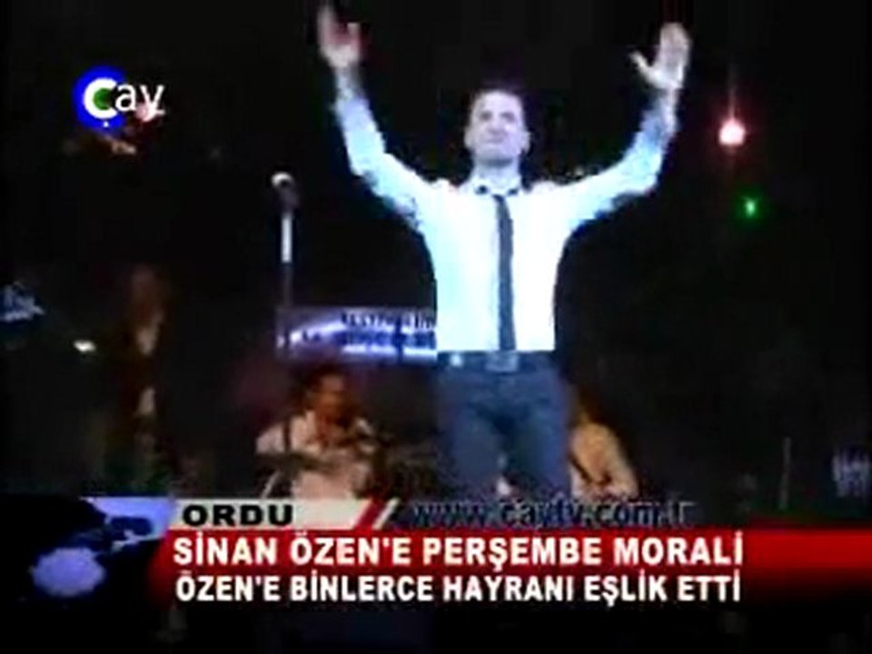 Ordu Konserinde Sinan Özen rüzgarı esti