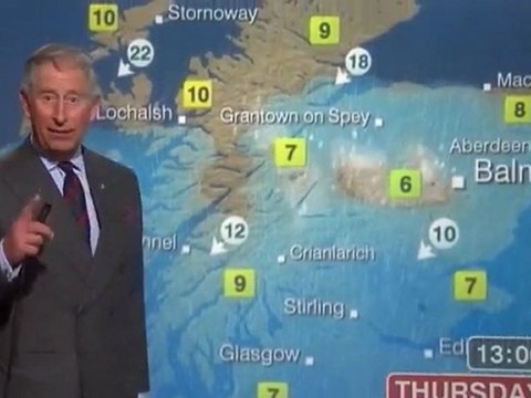 Prince Charles Turns Scotland TV Weatherman