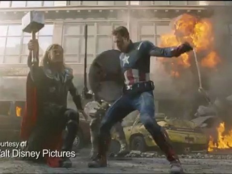 Marvel Avengers Assemble - Clip - Cap And Thor Battle