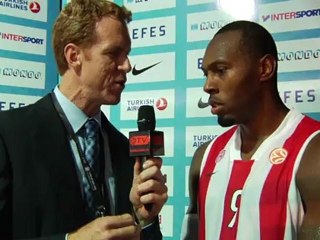 Post-game interview: Joey Dorsey, Olympiacos Piraeus