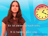 Deutsch lernen kostenlos learn German free A1 - Die Uhrzeit - Vokabeln Vocabulary