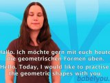 Deutsch lernen kostenlos learn German free A1 - Geometrische Formen - Vokabeln Vocabulary