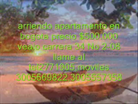 arriendo apartamento en bogota tel 2771905