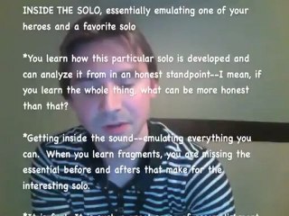 Jazz Solo Analysis and Lecture by Matt Sawyer