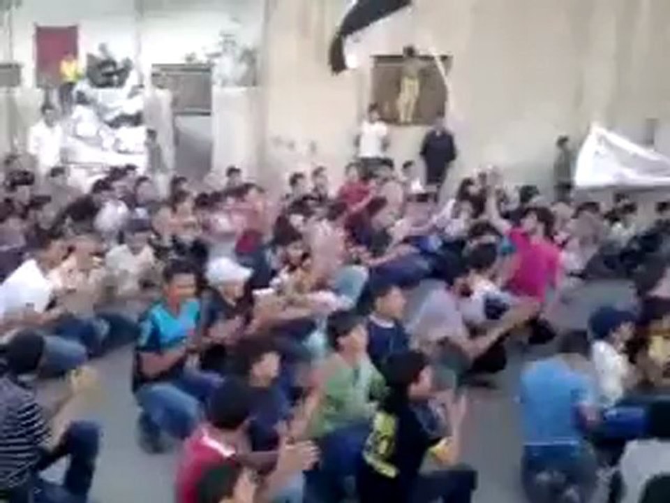 فري برس  درعا حوران الحارة مظاهرة أطفال مسائية  11 5 2012  ج1 Daraa