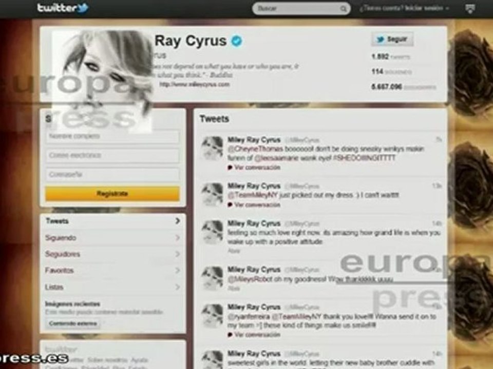 Miley Cyrus, posa muy sexy en su Twitter
