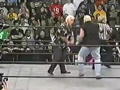 WCW - Dusty Rhodes and Dustin Rhodes vs Ric Flair and Jeff Jarrett at Greed 2001