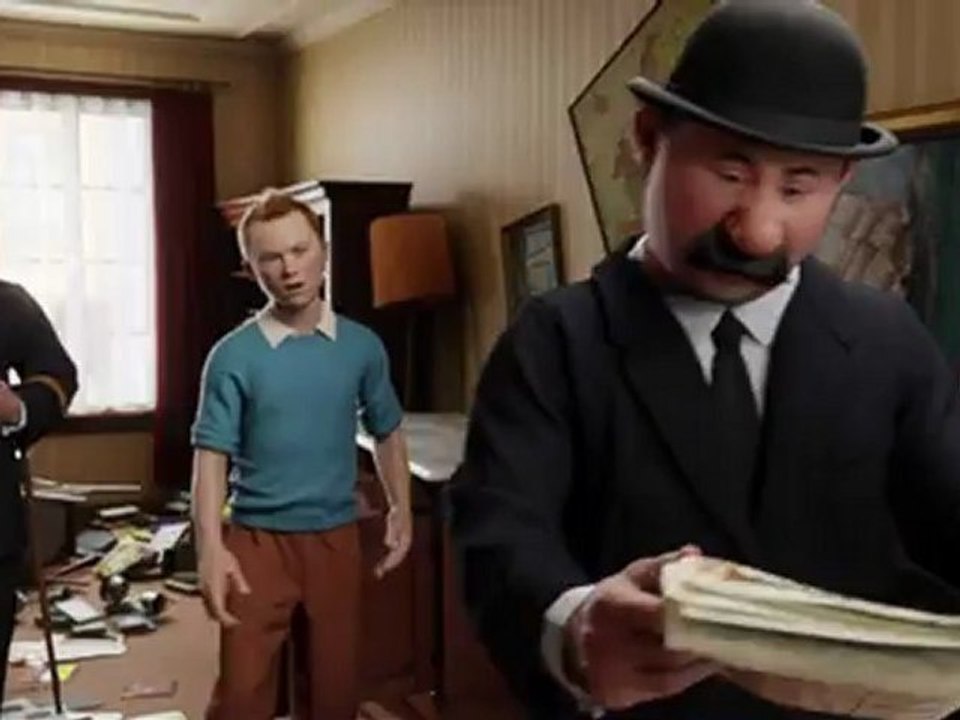 The Adventures of Tintin: The Secret of the Unicorn - Clip - Newspaper Clue