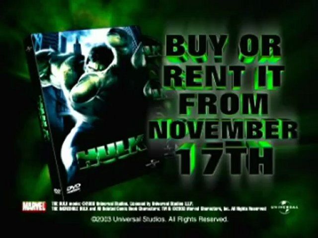Hulk The Dvd Video Dailymotion