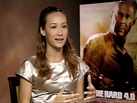 Die Hard 4.0 - Exclusive interview with Maggie Q