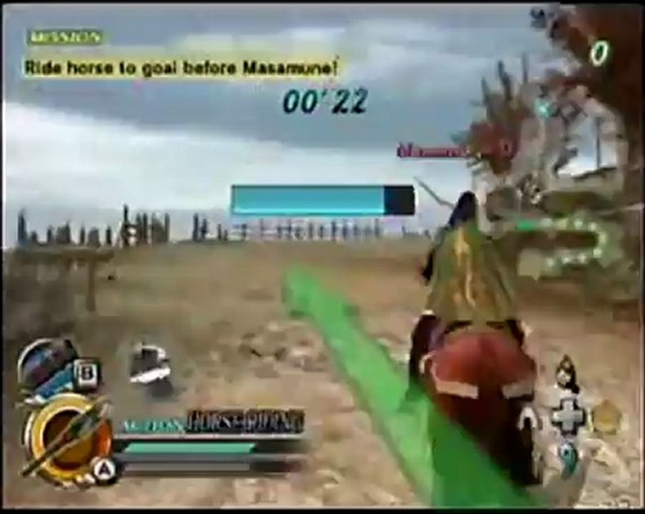 Samurai Warriors: KATANA - Game footage - Horse race