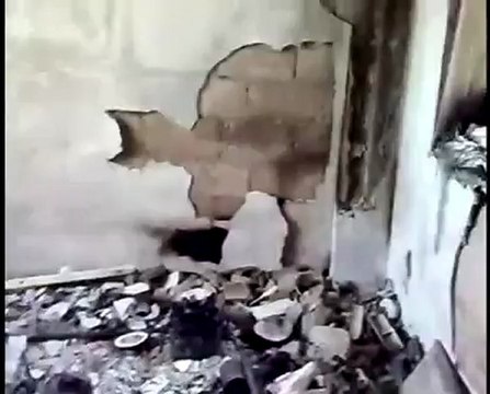 Syria فري برس حمص حي عشيرة الدمار الذي خلفته عصابات الاسد ج5 Homs