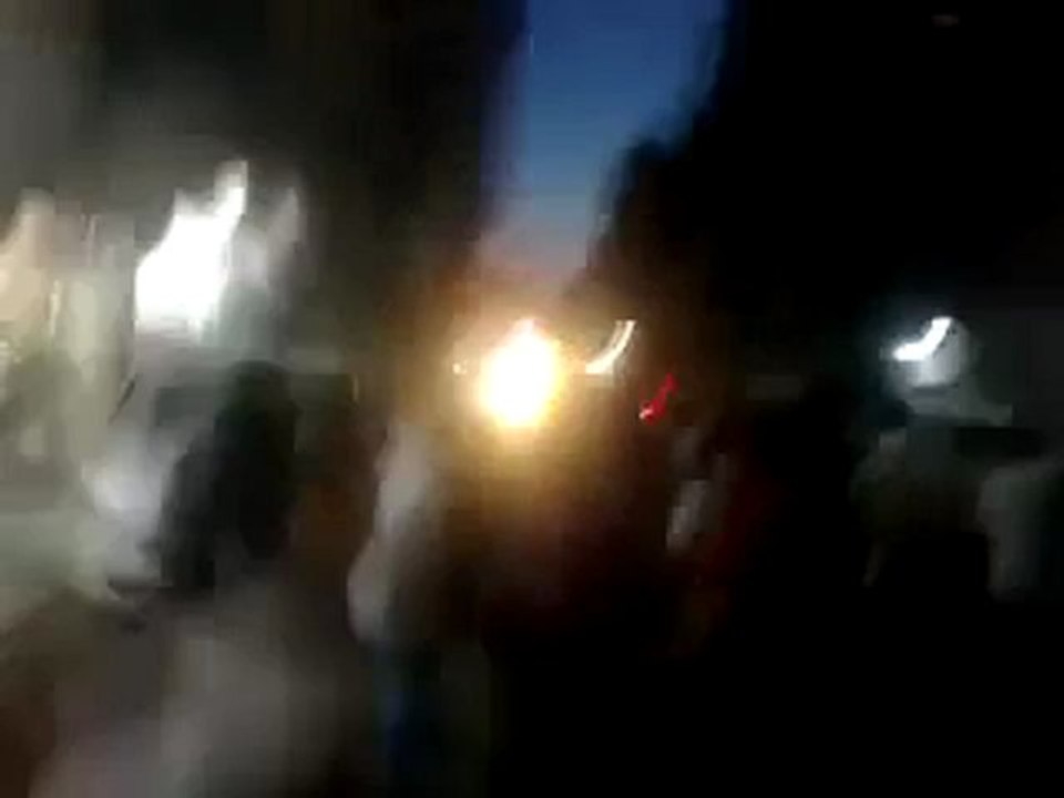 Syria فري برس حلب المشهد  مظاهرة مسائية من جامع المؤمنين 12 5 2012 Aleppo