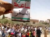 Syria فري برس درعا المتاعية مظاهرة صباحية نصرة للمدن المنكوبة 12 5 2012 Daraa
