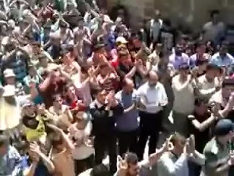 Syria فري برس درعا الصورة مظاهرة صباحية نصرة للمدن المنكوبة 12 5 2012 Daraa