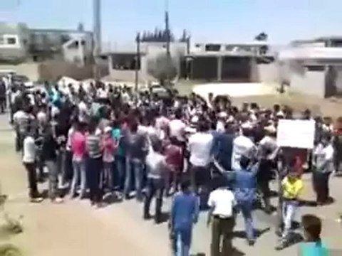 Syria فري برس درعا كفرشمس مظاهرة صباحية يوم السبت 12 5 2012 Daraa