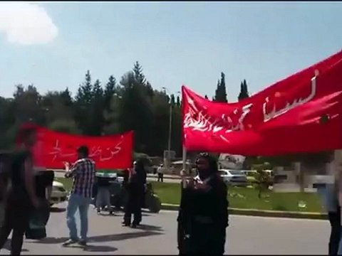 Syria فري برس جامعة حلب جامعة الثورة وقفة في ساحة الجامعة 12 5 2012ج2 Aleppo