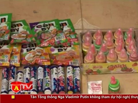 ANTÐ - Cơ quan chức năng thu giữ hơn 1 tấn bánh kẹo nhập lậu