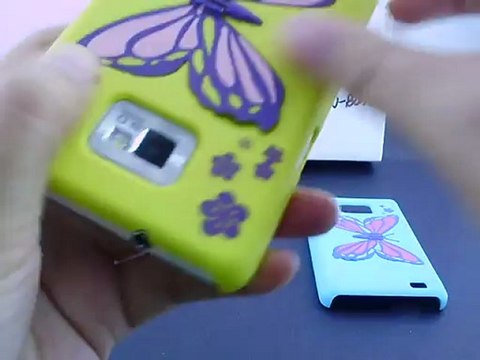 3D Butterfly Wings Stand Case For Samsung Galaxy S2 i9100