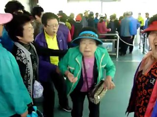 les "mamies visières" coréennes