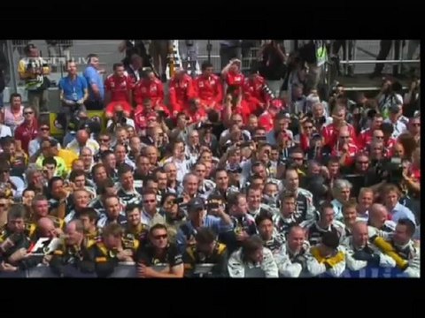 Spain 2012 Podium with Pastor Maldonado, Fernando Alonso and Kimi Räikkönen