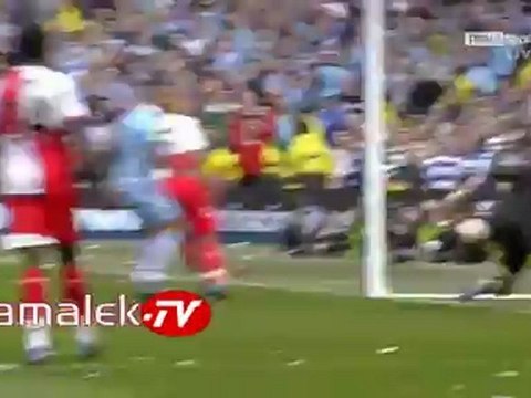 هدف مانشستر سيتى الاول فى مرمى كوينز بارك رينجرز مباراة حسم البريمير