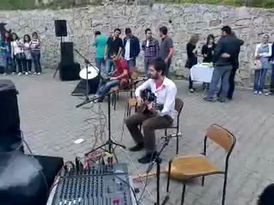 Okul etkinliğindeki performansım...zkü de iibf nin önünde...