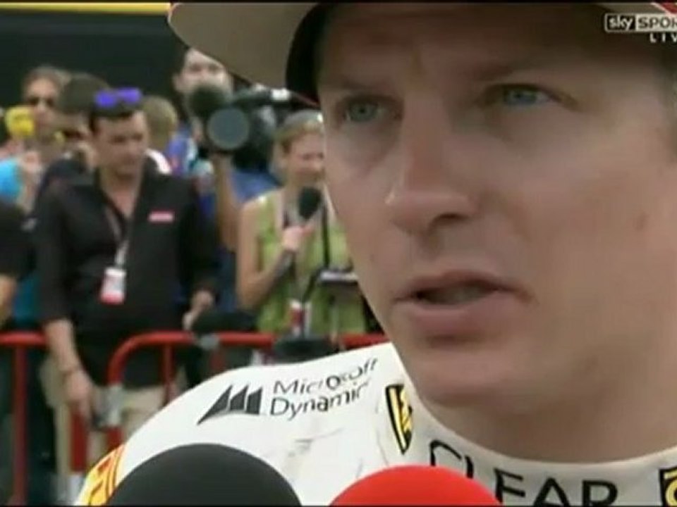 F1 Spanish GP 2012 - Kimi Raikkonen interview after race