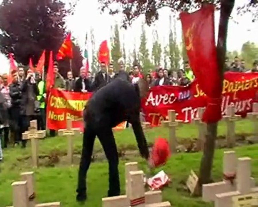 salah hamouri à l'hommage de la CC59-62 aux soldats soviétiques 8 mai 2012