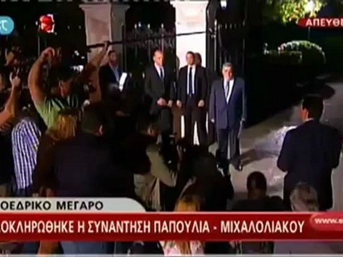Δηλώσεις Ν. Μιχαλολιάκου έξω από το Προεδρικό Μέγαρο