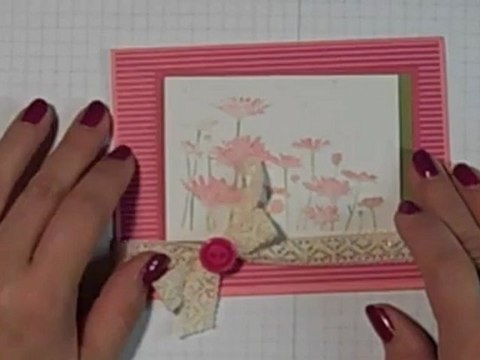 Stampin' Up! Video Tutorial Upsy Daisy Watercolor Card