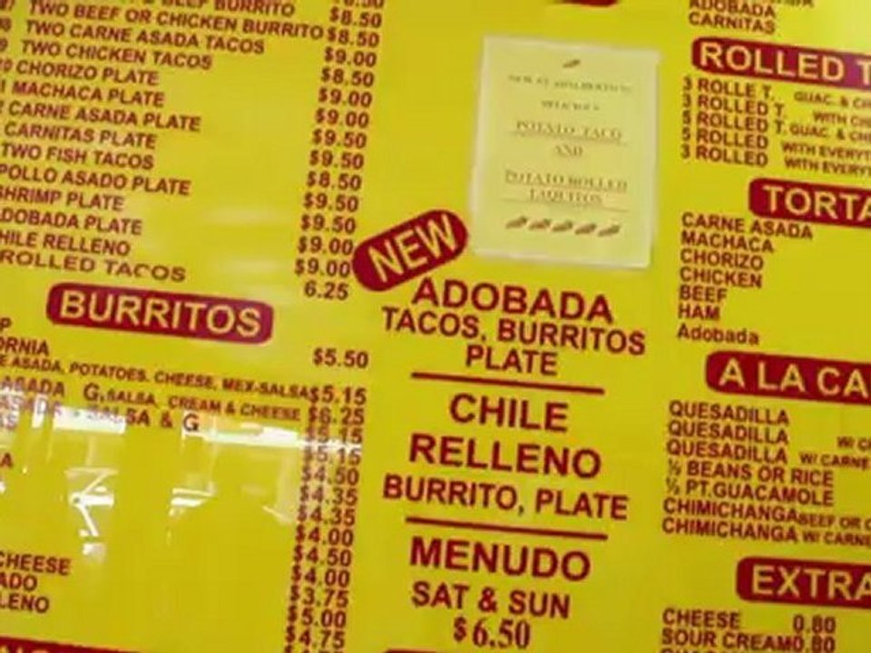 San Diego Restaurants Adalbertos Mexican food