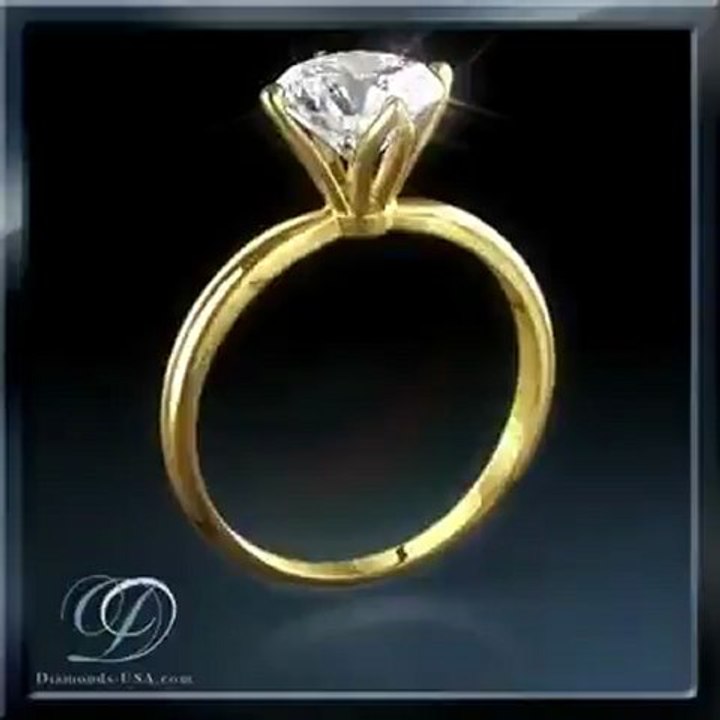 Round Diamond Engagement ring with small side stones and perfect round ring