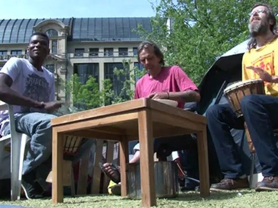 Occupy-Aktivisten vor der EZB wollen nicht weichen