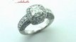 Asscher Cut Halo Vintage Heirloom Diamond Engagement Ring With Milgrain Pave Setting FDENR7731AS
