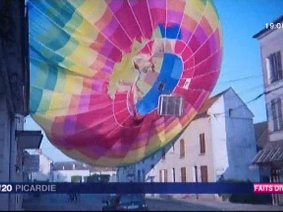 Accident de montgolfière dans l'Aisne