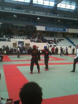 Viet vo dao championnat de france 2012. Bizinèche VS champion de France 2011 Cédric. 1er combat