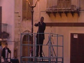 Comizio di commiato dell'ex sindaco Fiaccato