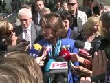 Ségolène Royal à son arrivée au Conseil national du PS