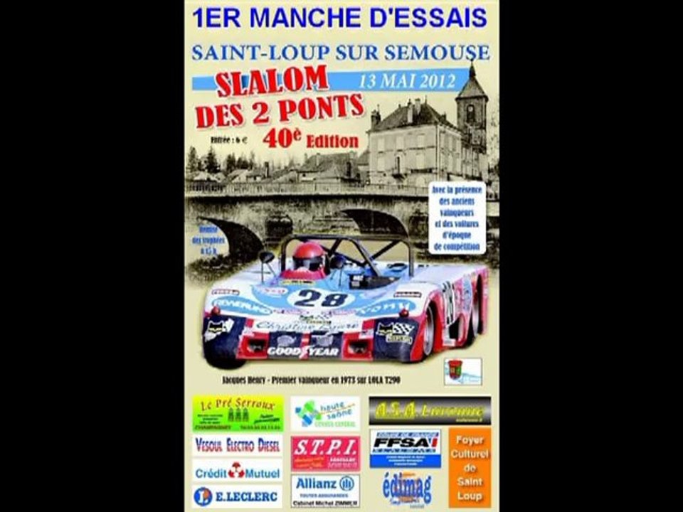 40 EME SLALOM DES DEUX PONTS 1ER MANCHE D'ESSAI 2EME PARTIE