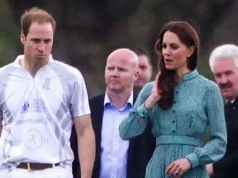 Les Princes William et Harry joue au polo et Kate Middleton les encourage