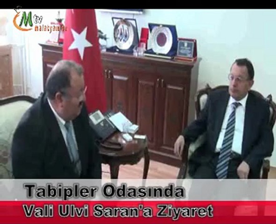 Tabipler odasından vali sarana ziyaret