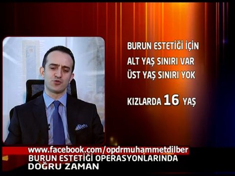 Burun estetiği operasyonlarında doğru zaman? - Op.Dr.Muhammet DİLBER