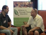Joe Lubow at the 2011 Alliance for Massage Therapy Education Conference