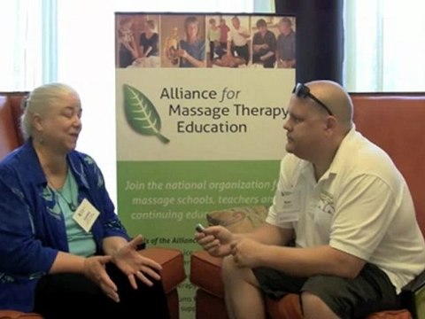 Cynthia Loving at the 2011 Alliance for Massage Therapy Education Conference