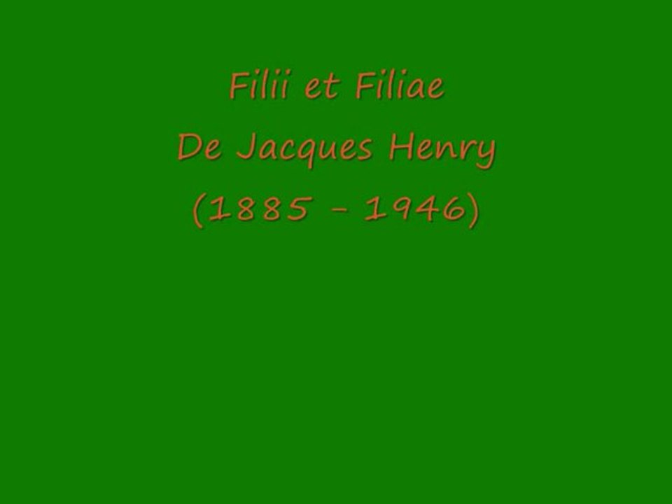 Filii et Filiae par Philippe Bens