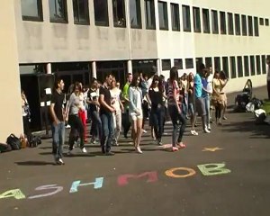 Répétition de la FlashMob du lycée Armand Peugeot a ValentIgney