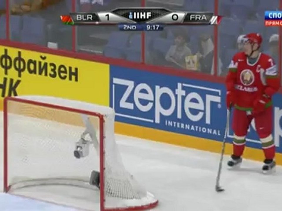 IIHF World Championship 2012. Gpoup H. Belarus - France. 2-nd period.