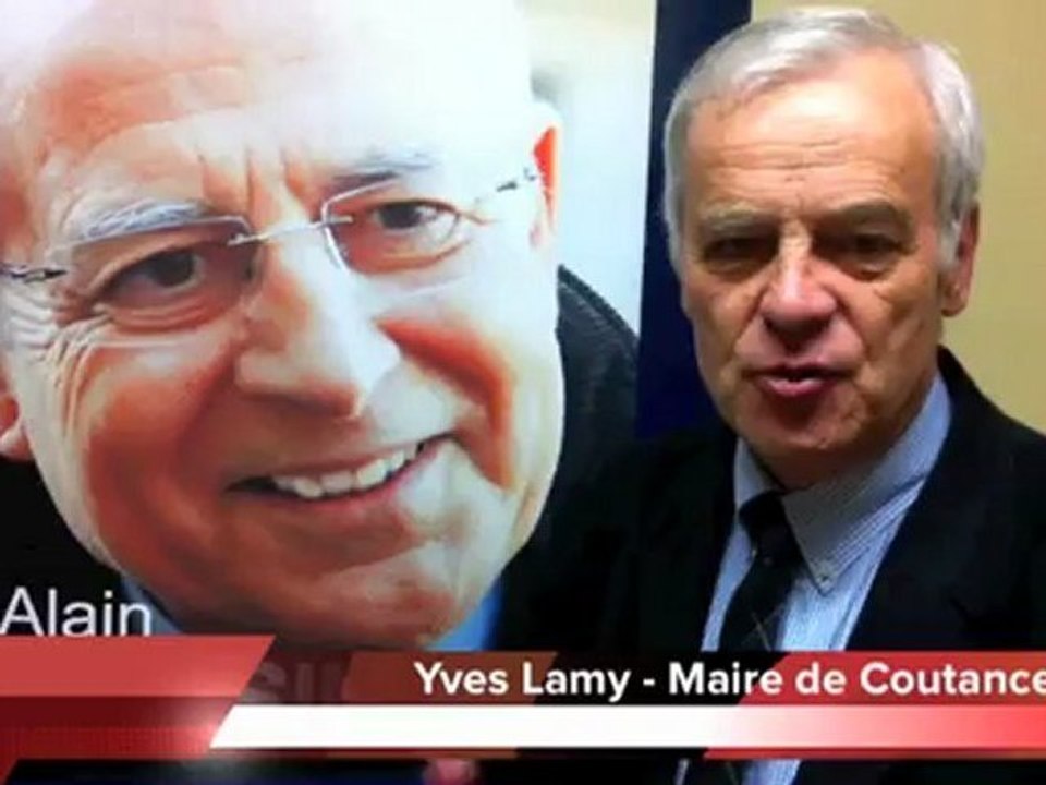 Législatives 2012 -Yves Lamy, maire de Coutances, appelle à voter Alain Cousin